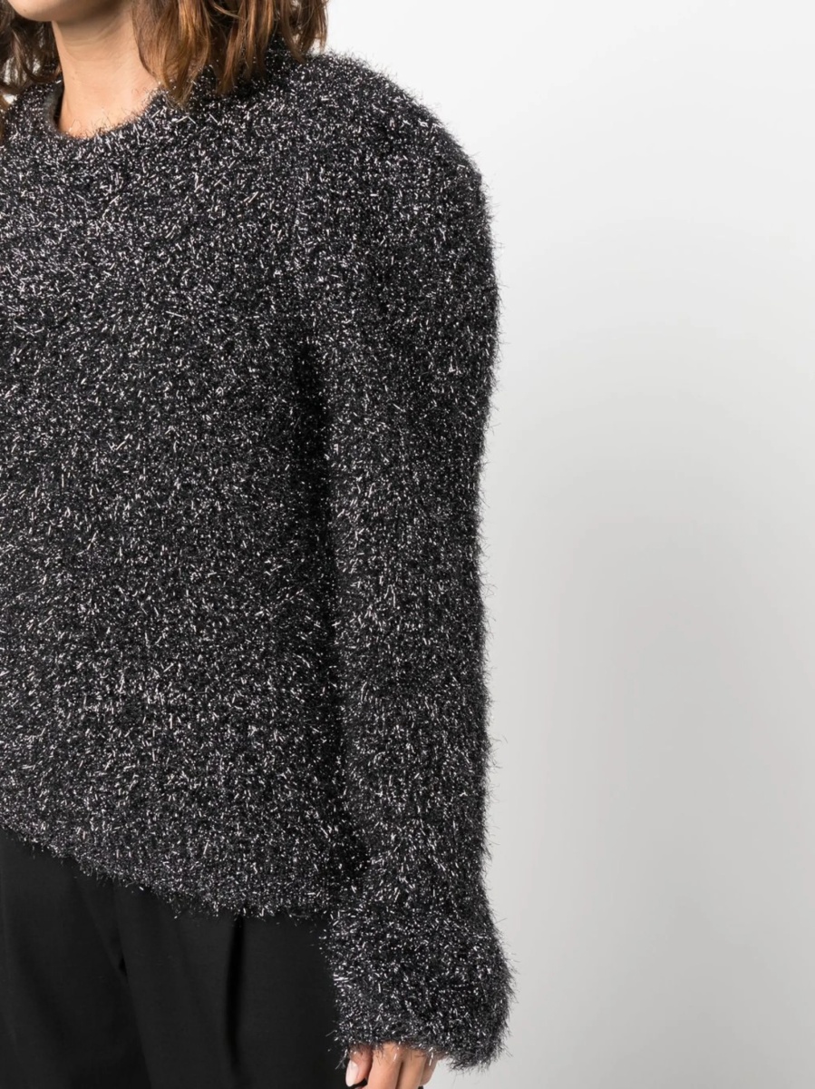 Pulover tricotat Alberta Ferretti negru - Img 5