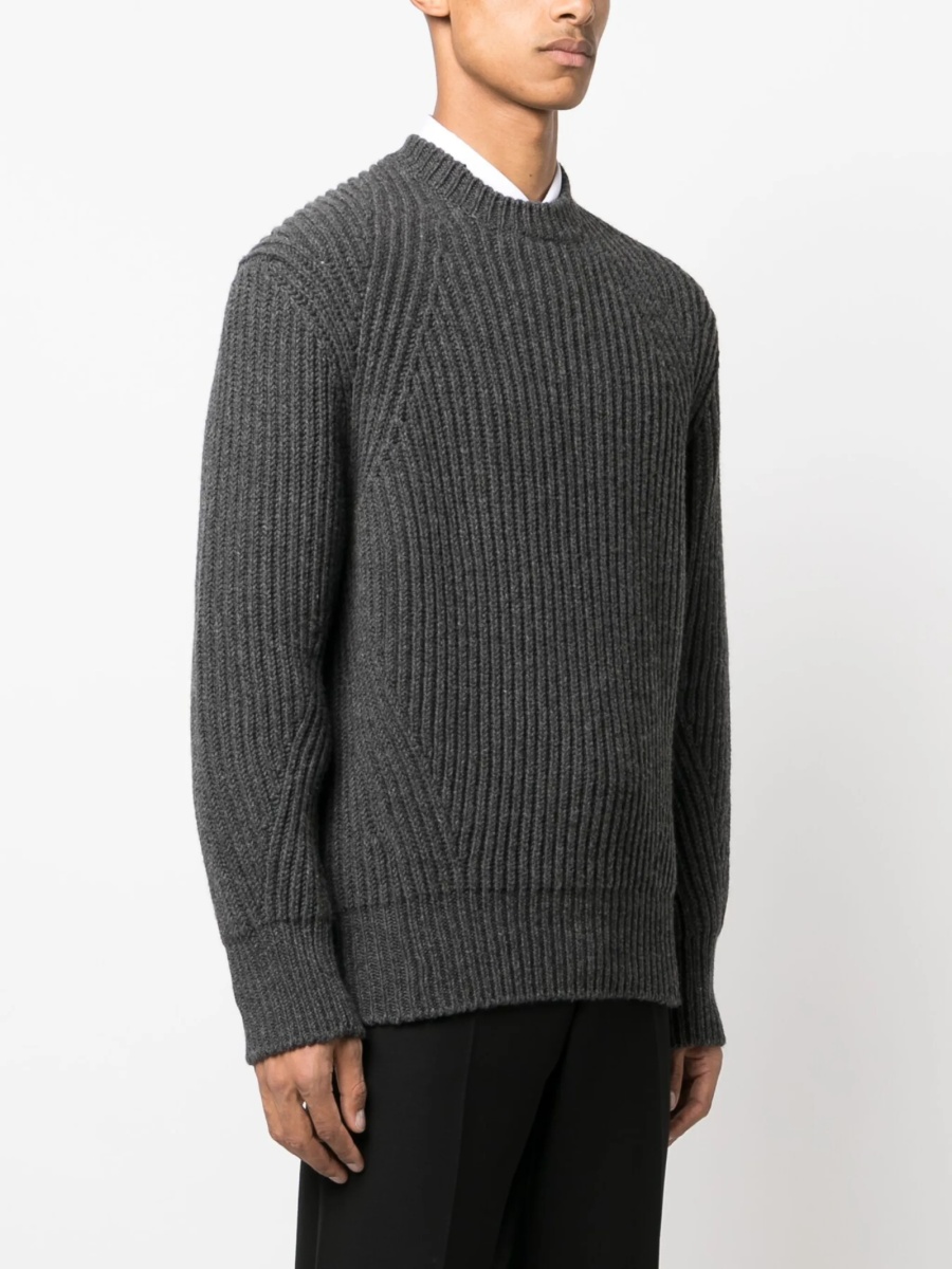 Pulover tricotat Alexander McQueen gri - Img 3