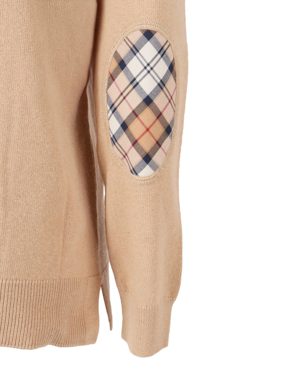 Pulover tricotat Barbour neutru - Img 3