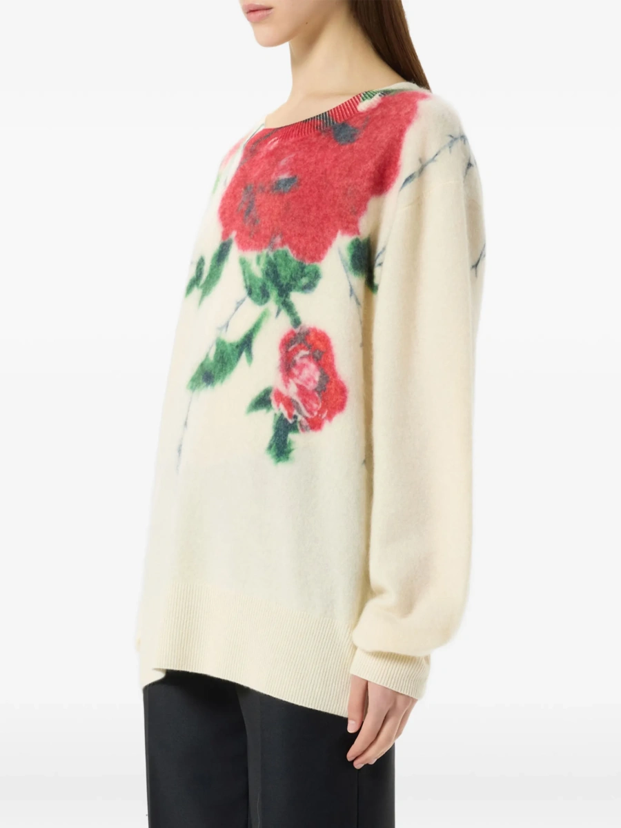 Pulover tricotat Blumarine neutru din lana - Img 4