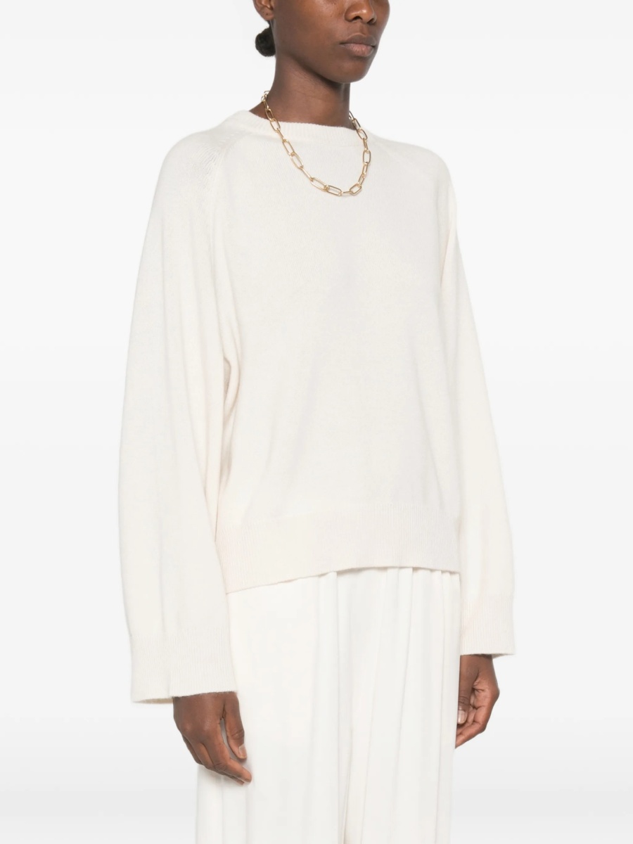 Pulover tricotat Brunello Cucinelli neutru - Img 3