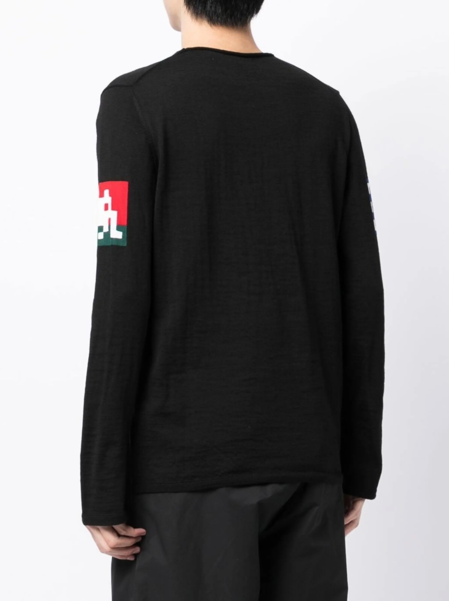Pulover tricotat Comme des Garçons negru - Img 4