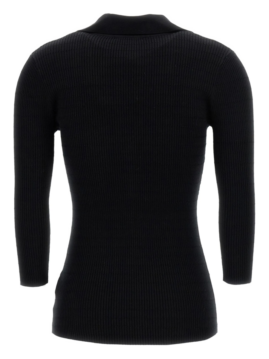 Pulover tricotat Elisabetta Franchi negru - Img 2