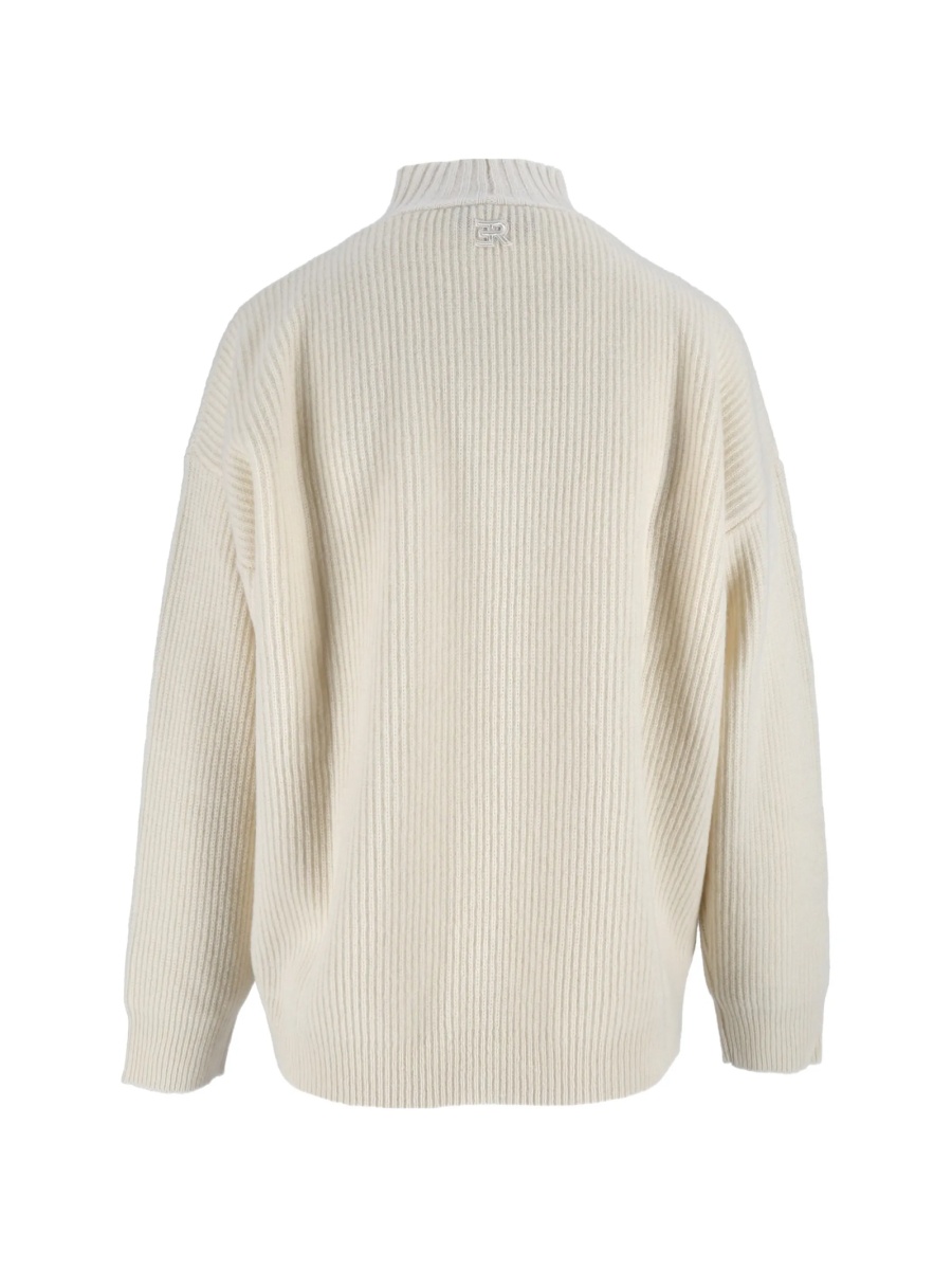 Pulover tricotat Ermanno Scervino alb - Img 2