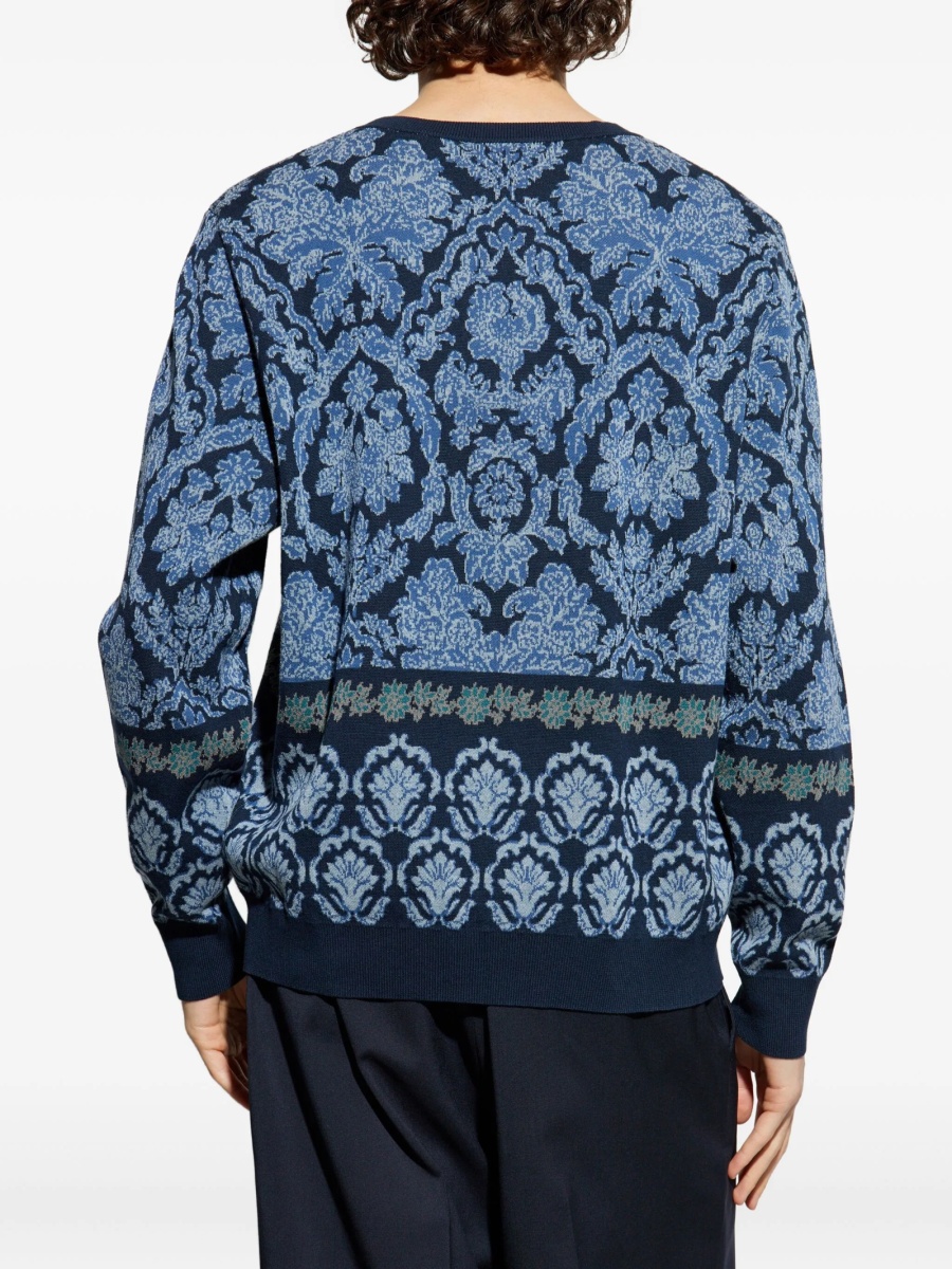 Pulover tricotat ETRO albastru - Img 4
