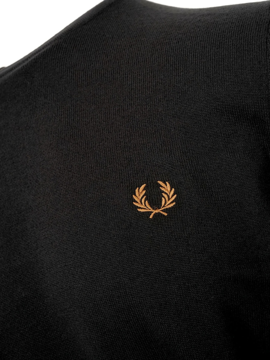 Pulover tricotat Fred Perry negru - Img 3