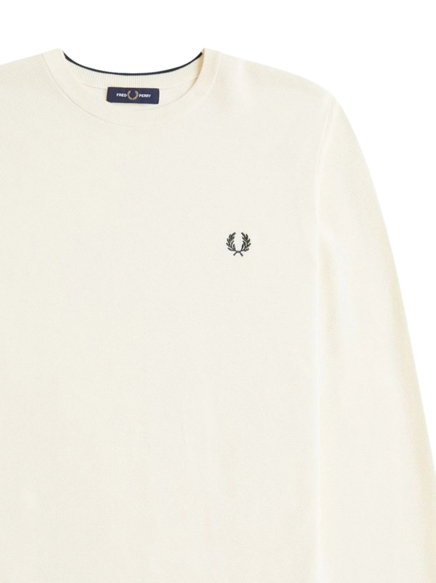 Pulover tricotat Fred Perry neutru - Img 2
