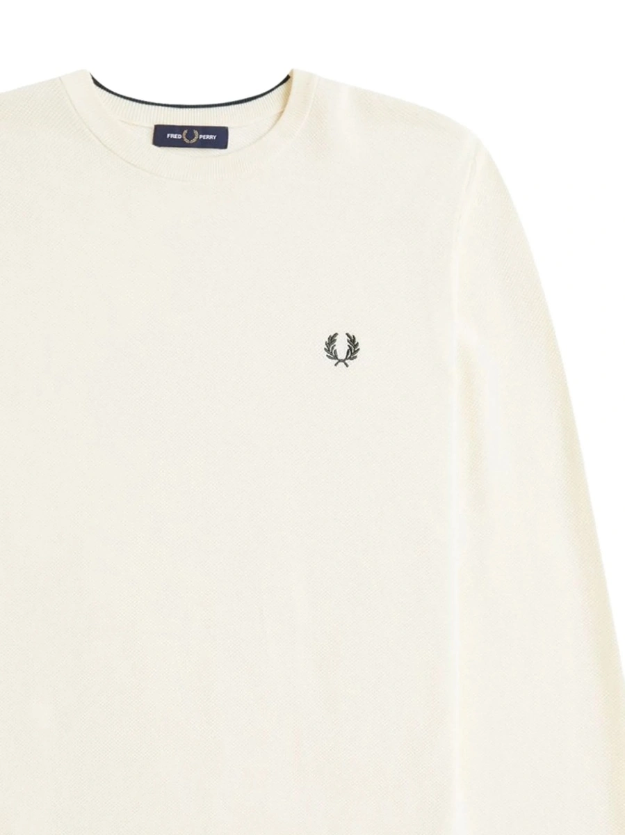 Pulover tricotat Fred Perry neutru - Img 2