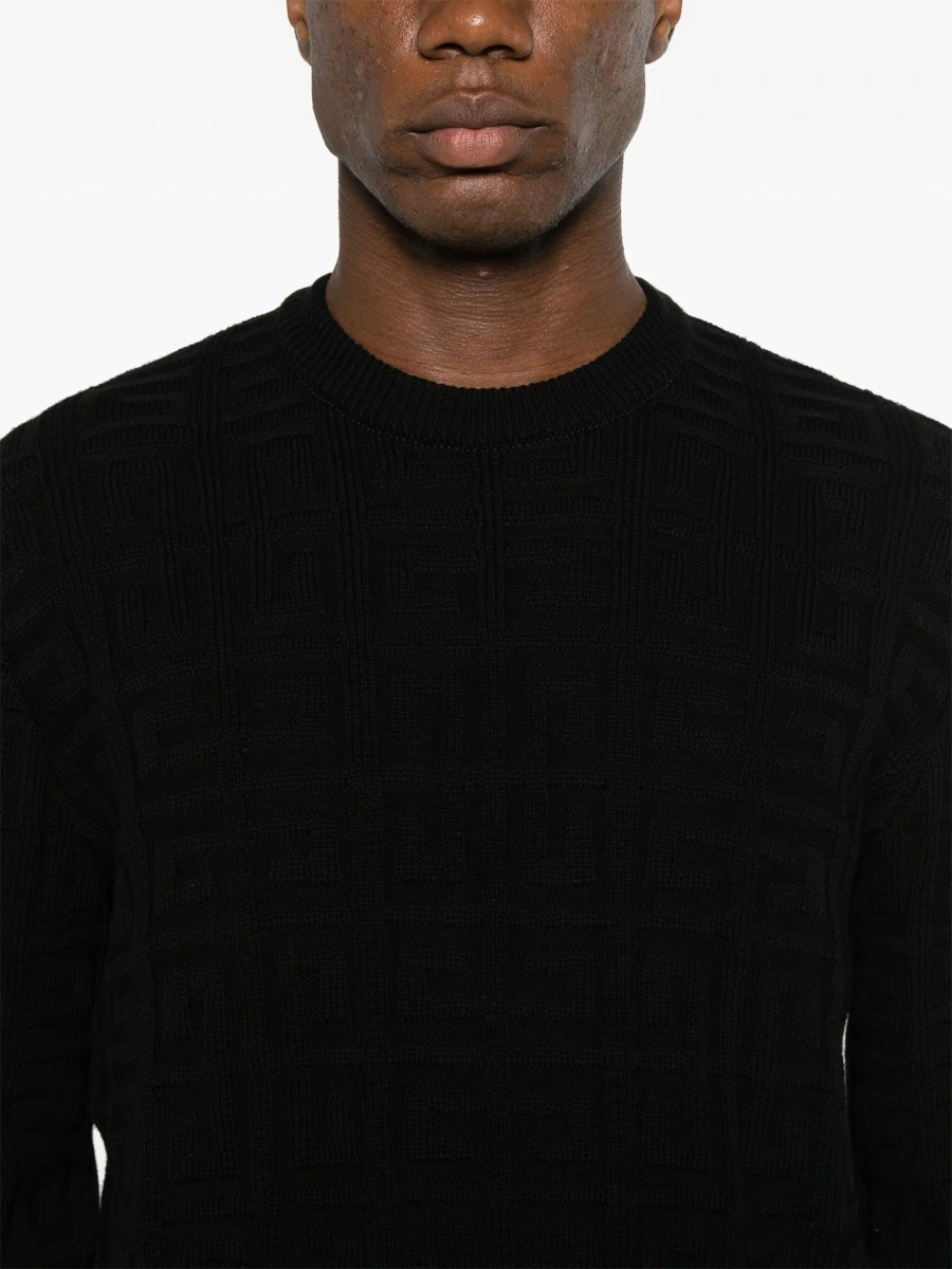 Pulover tricotat Givenchy negru - Img 5