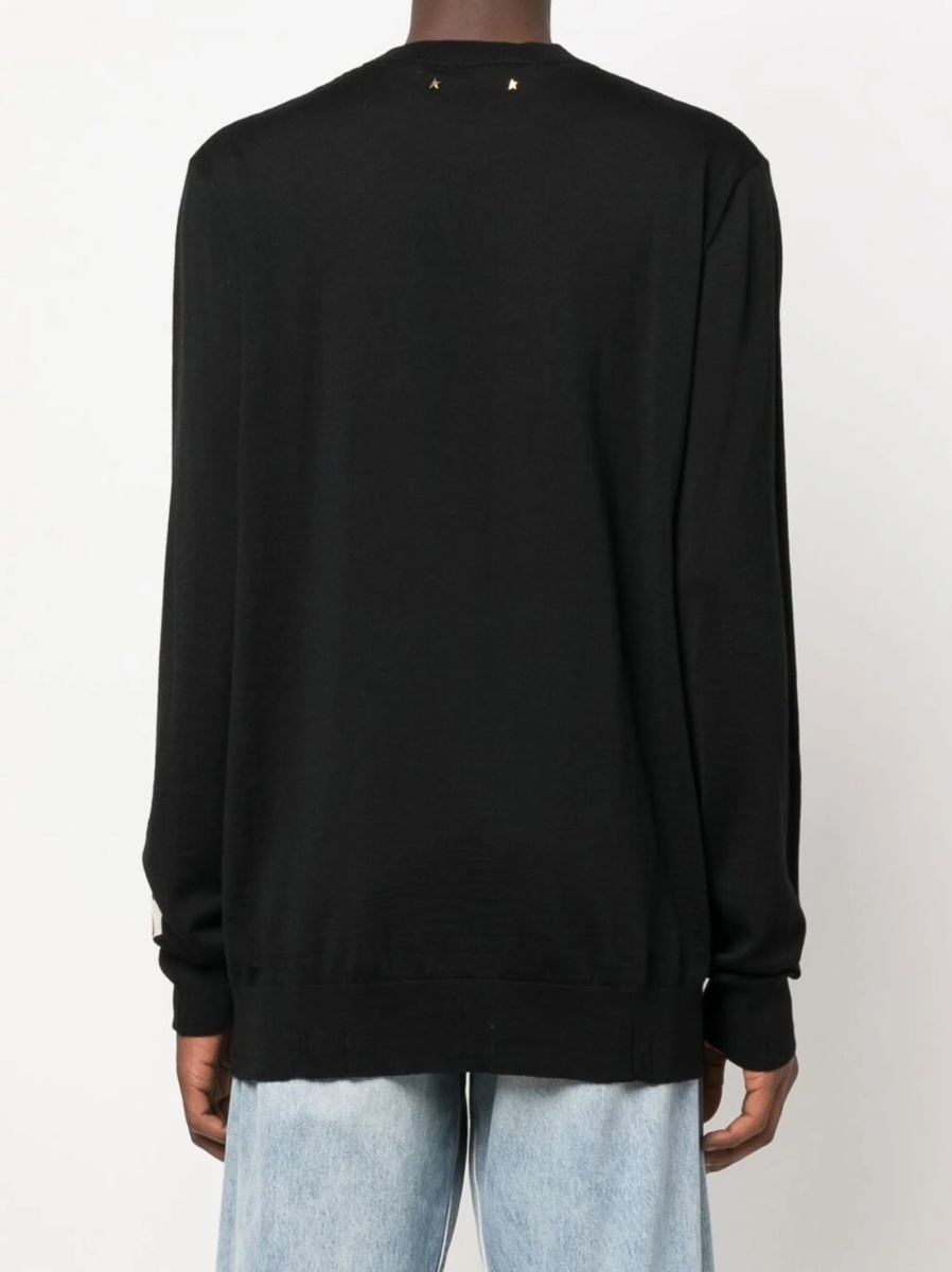 Pulover tricotat Golden Goose negru - Img 4