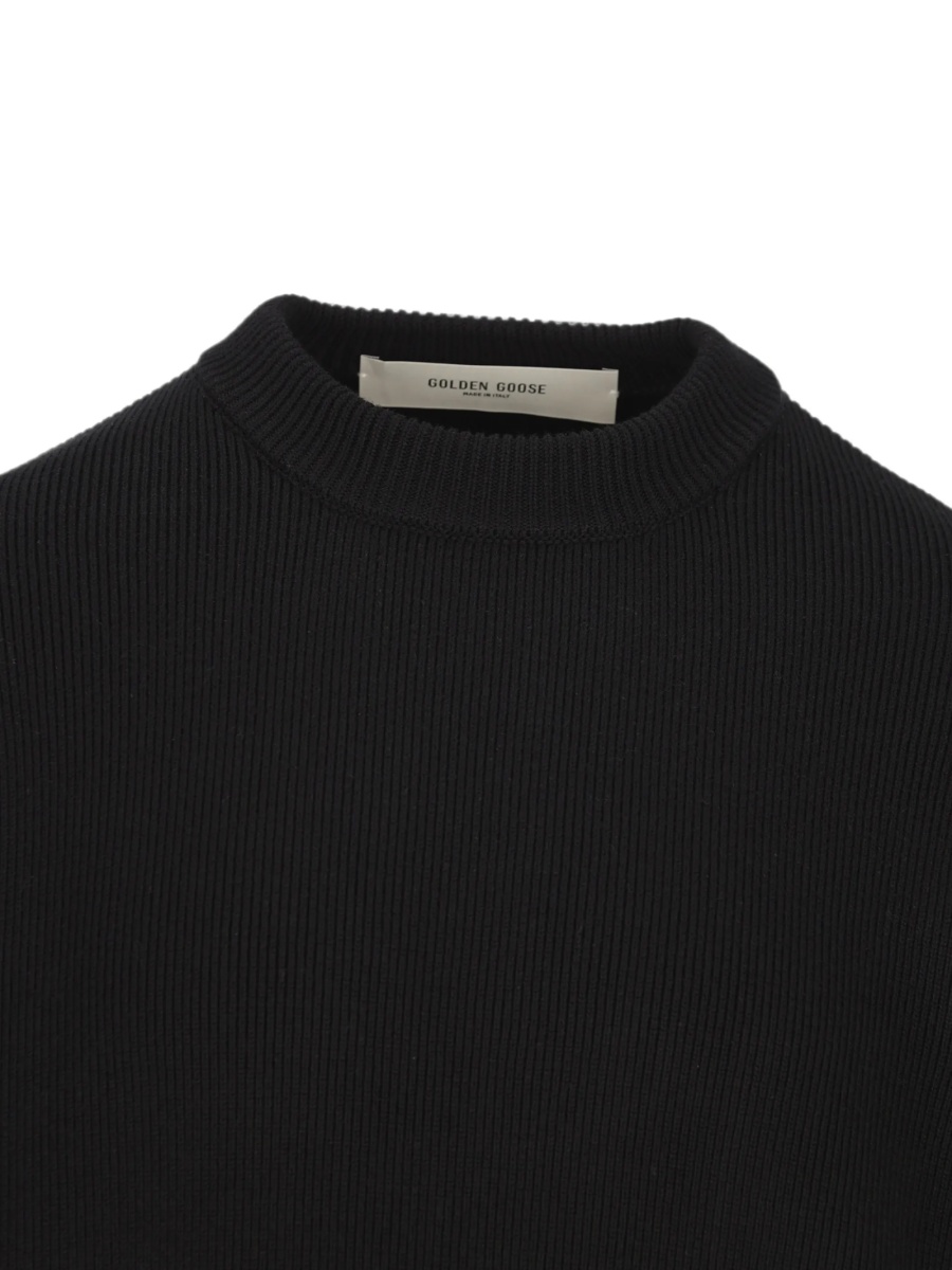 Pulover tricotat Golden Goose negru - Img 4