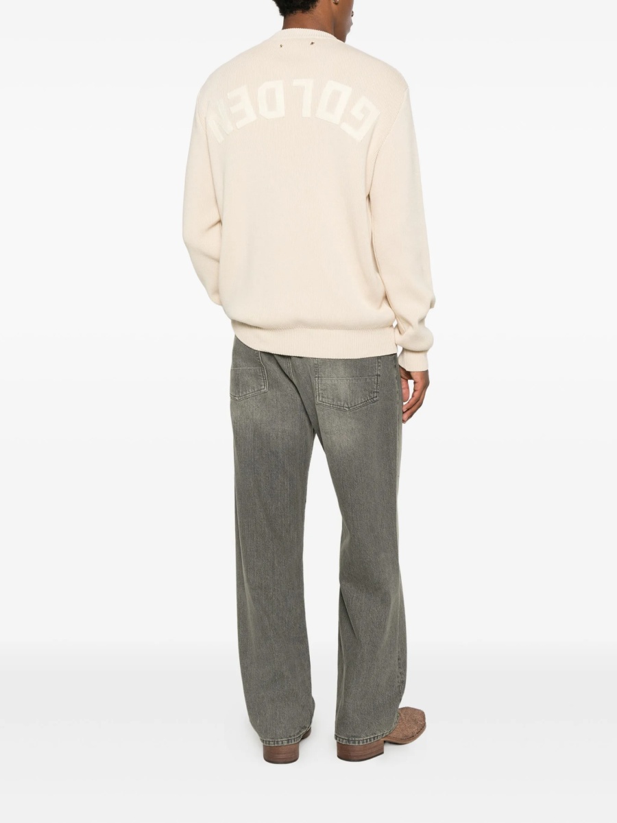 Pulover tricotat Golden Goose neutru - Img 2