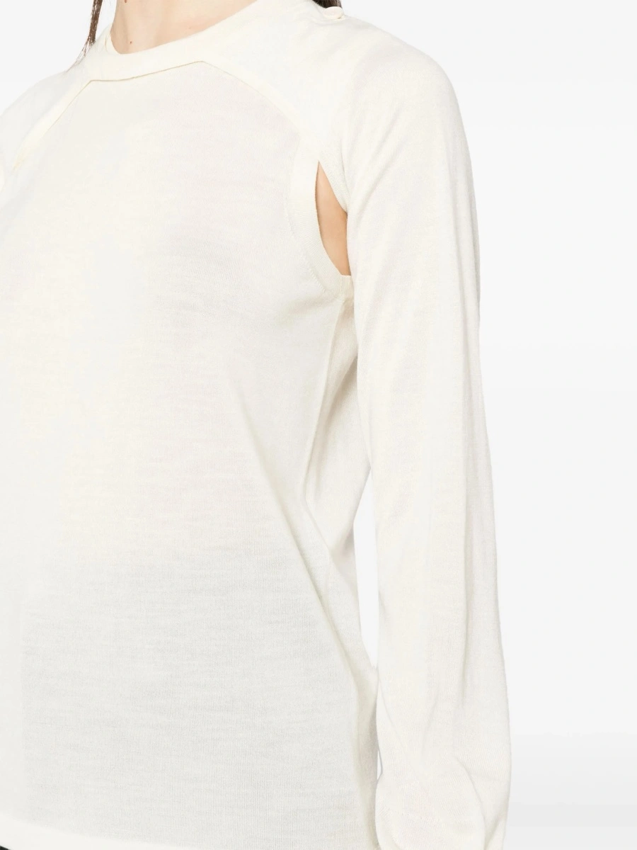 Pulover tricotat HELMUT LANG neutru - Img 5