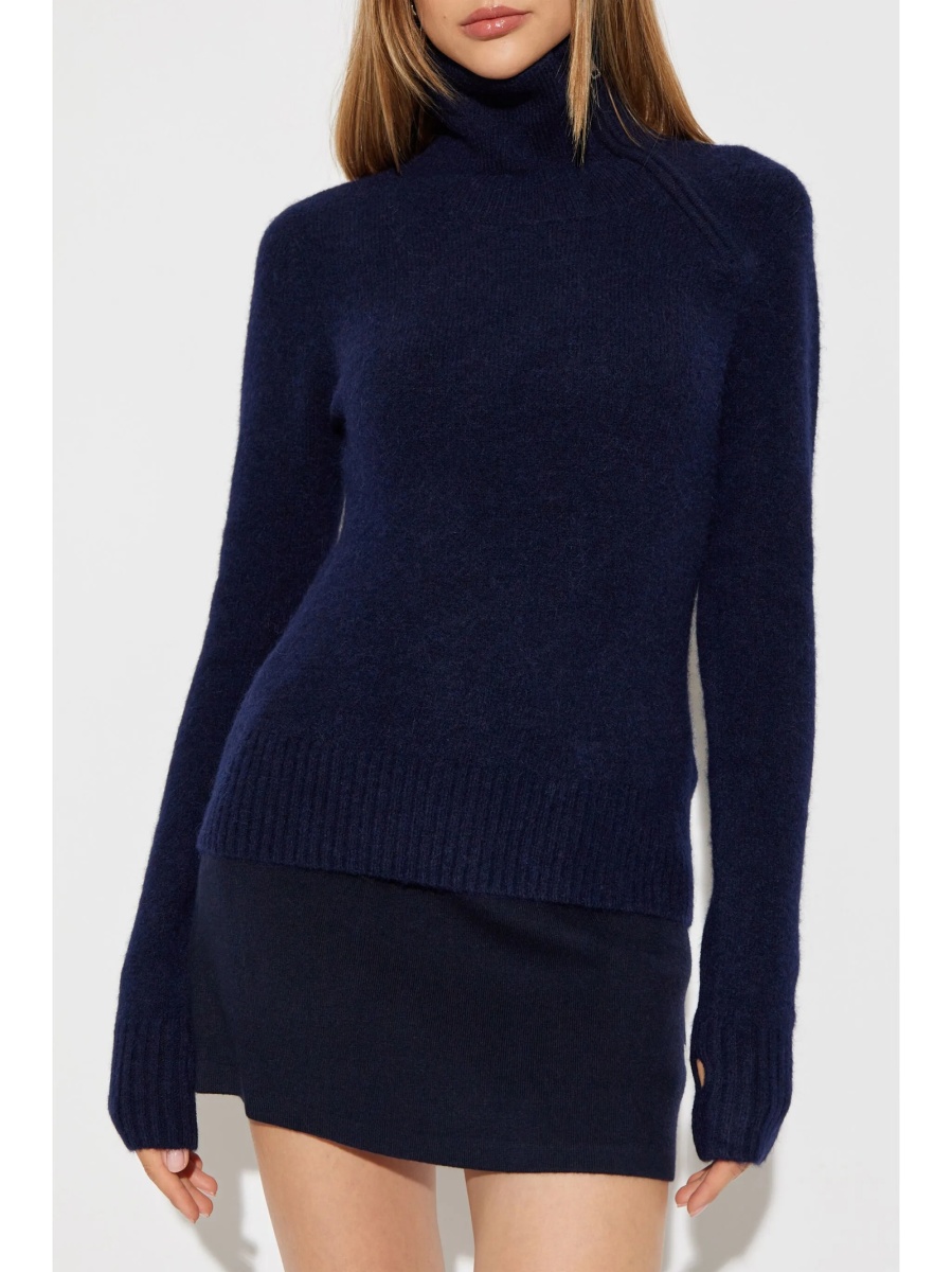 Pulover tricotat ISABEL MARANT ETOILE albastru - Img 3