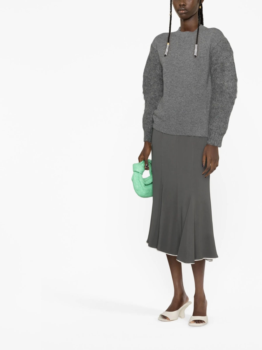 Pulover tricotat Jil Sander gri - Img 3