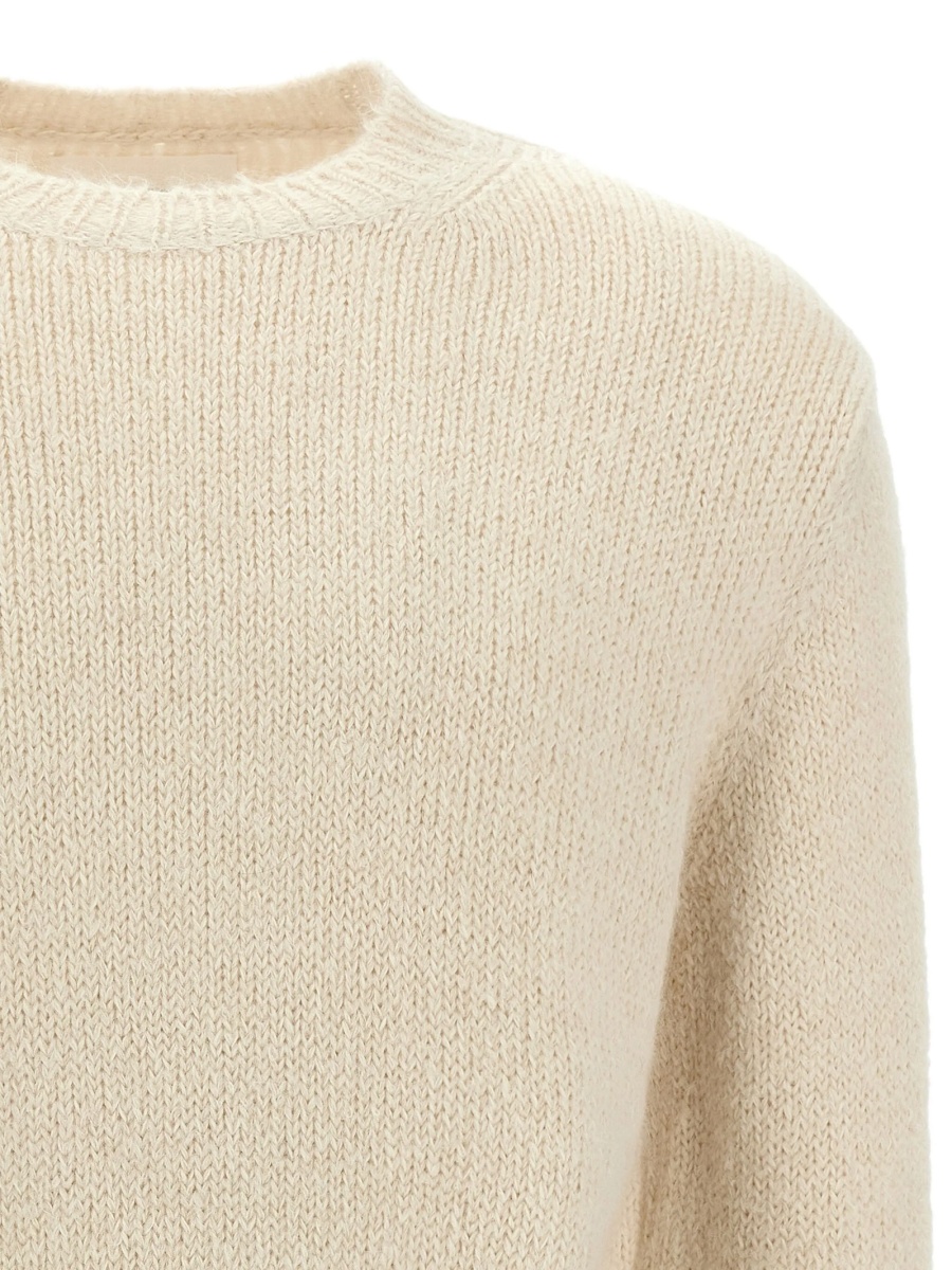 Pulover tricotat Jil Sander neutru - Img 4