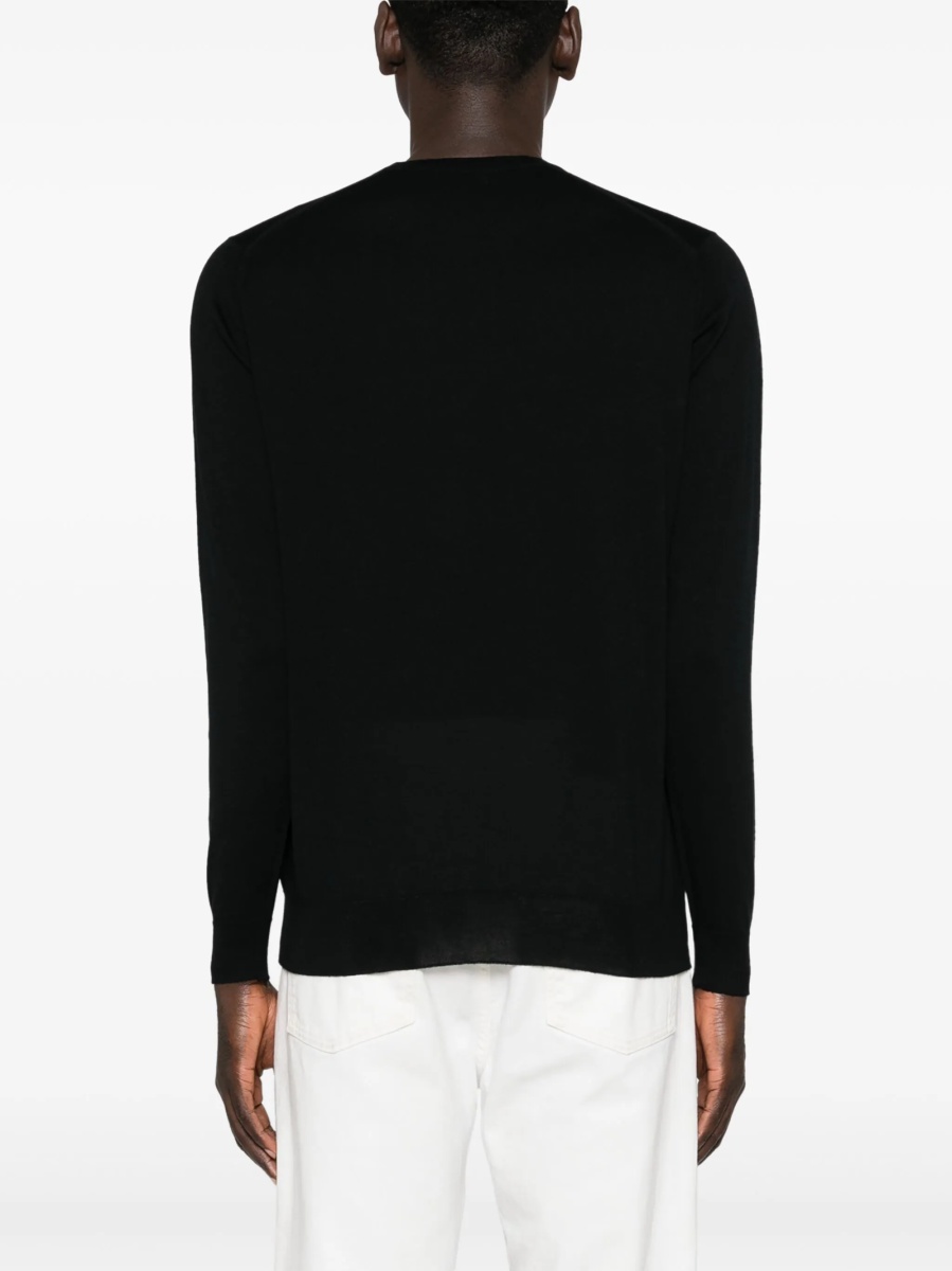 Pulover tricotat John Smedley negru - Img 4