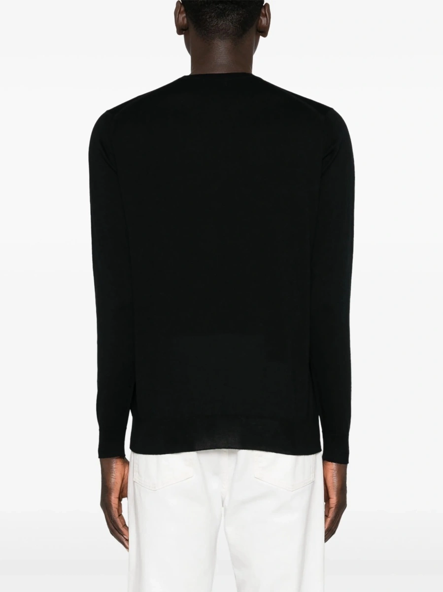 Pulover tricotat John Smedley negru - Img 4