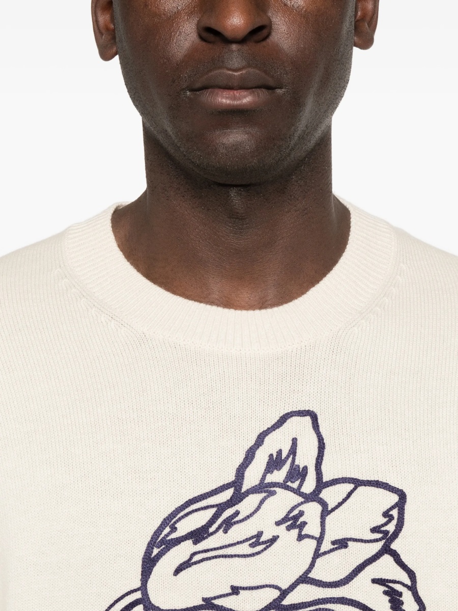 Pulover tricotat Kenzo neutru - Img 5