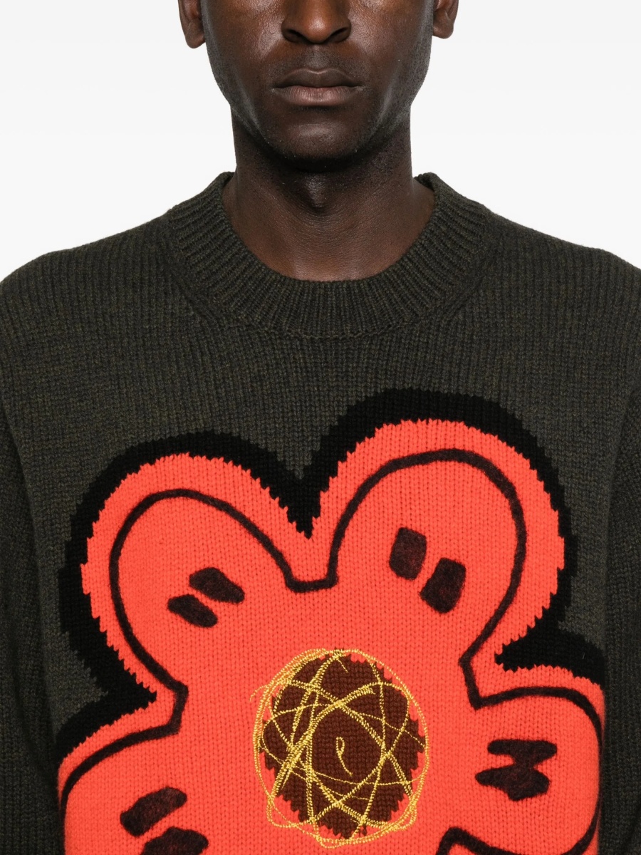 Pulover tricotat Kenzo verde - Img 5