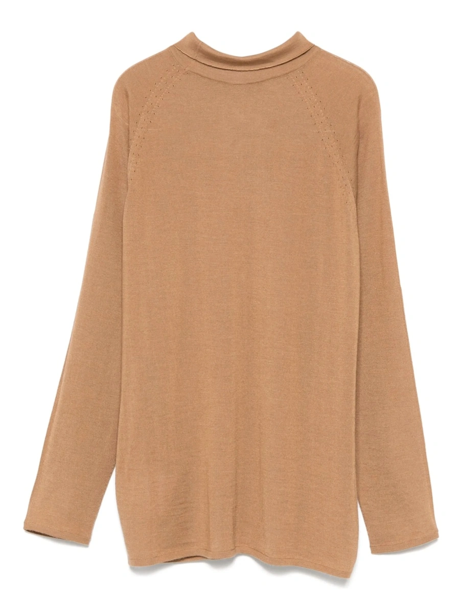 Pulover tricotat KITON maro - Img 2