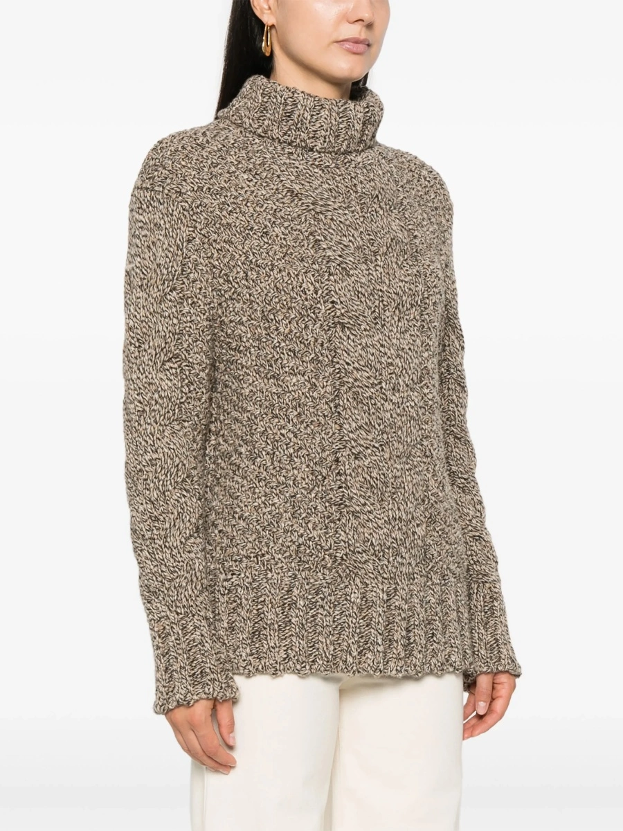 Pulover tricotat KITON maro - Img 3
