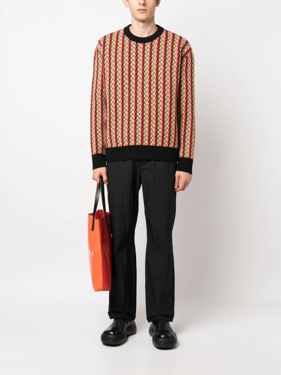 Pulover tricotat Lanvin rosu - Img 2