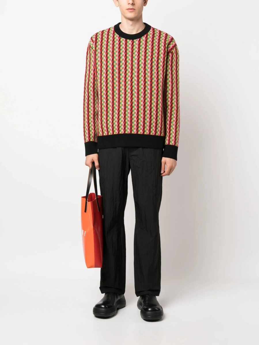 Pulover tricotat Lanvin rosu - Img 2