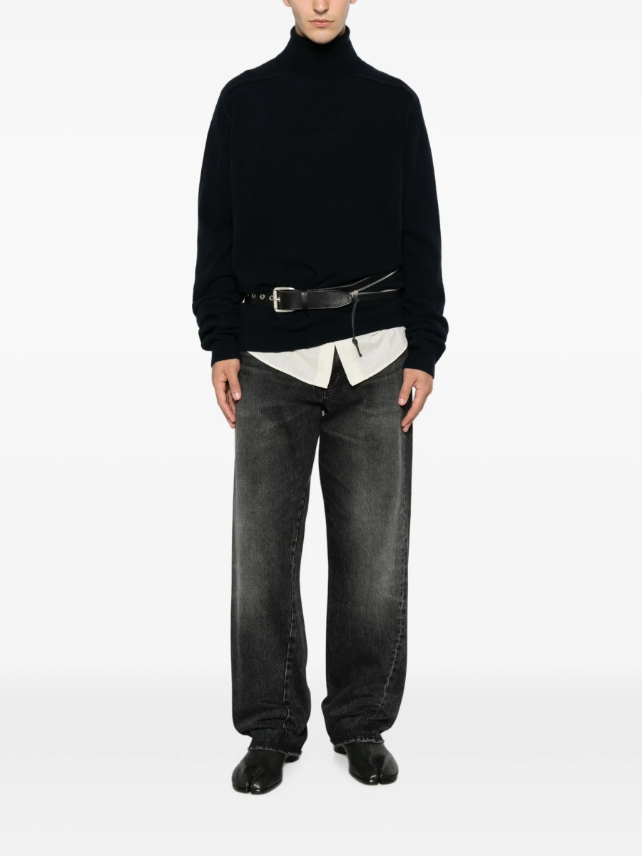 Pulover tricotat Maison Margiela albastru - Img 2