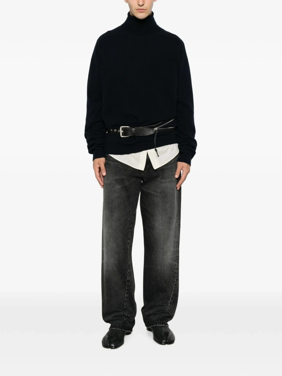 Pulover tricotat Maison Margiela albastru - Img 2