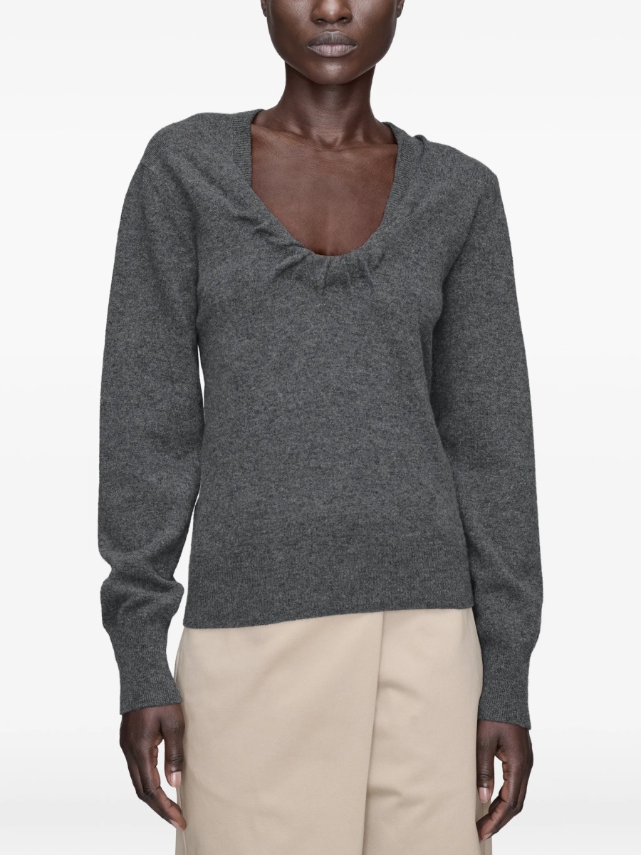 Pulover tricotat Maison Margiela gri - Img 3