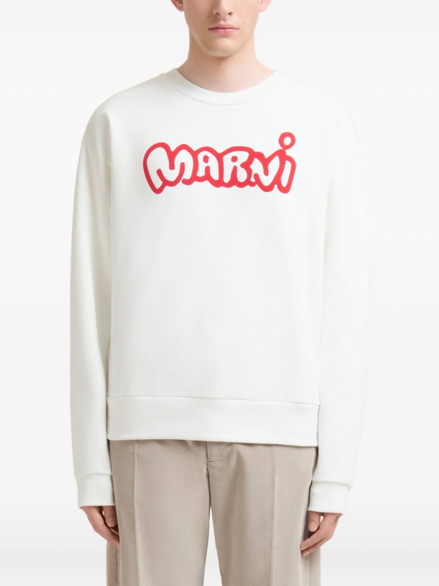 Pulover tricotat Marni alb - Img 3