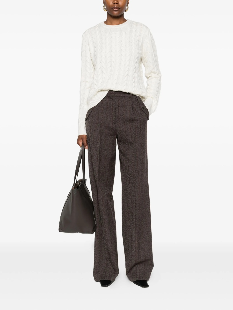 Pulover tricotat Max Mara alb - Img 2