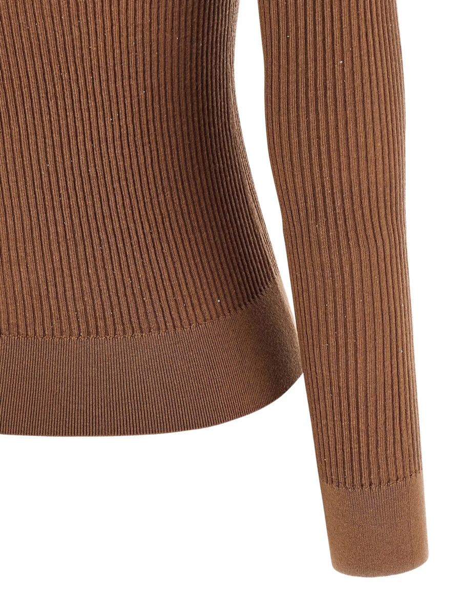 Pulover tricotat MaxMara Studio maro - Img 4