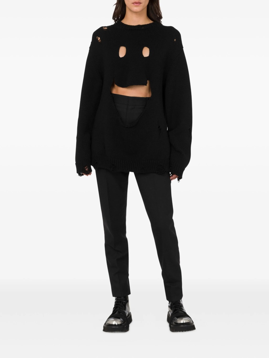 Pulover tricotat Moschino negru - Img 2