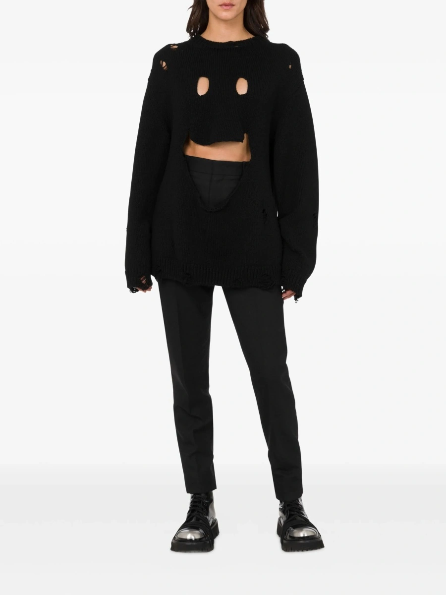 Pulover tricotat Moschino negru - Img 2