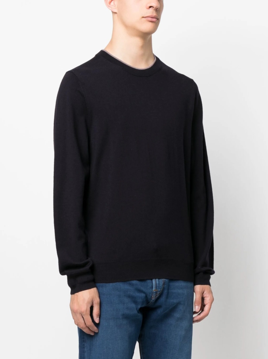 Pulover tricotat Paul Smith albastru - Img 3