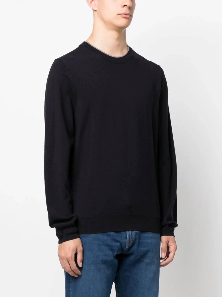 Pulover tricotat Paul Smith albastru - Img 3
