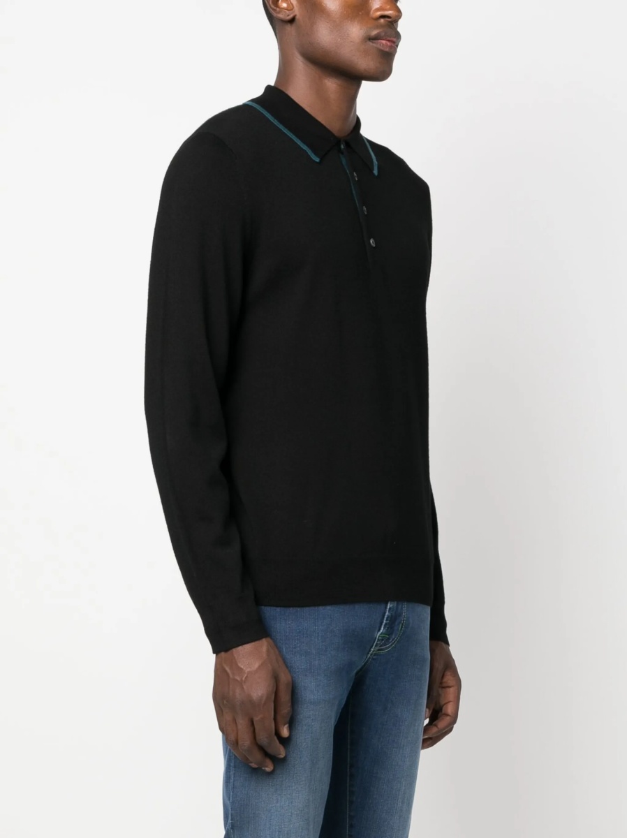 Pulover tricotat Paul Smith negru - Img 3