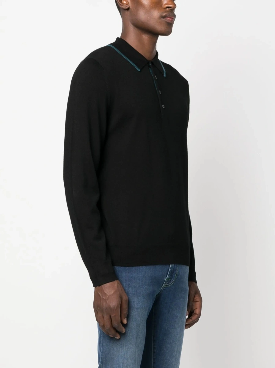 Pulover tricotat Paul Smith negru - Img 3