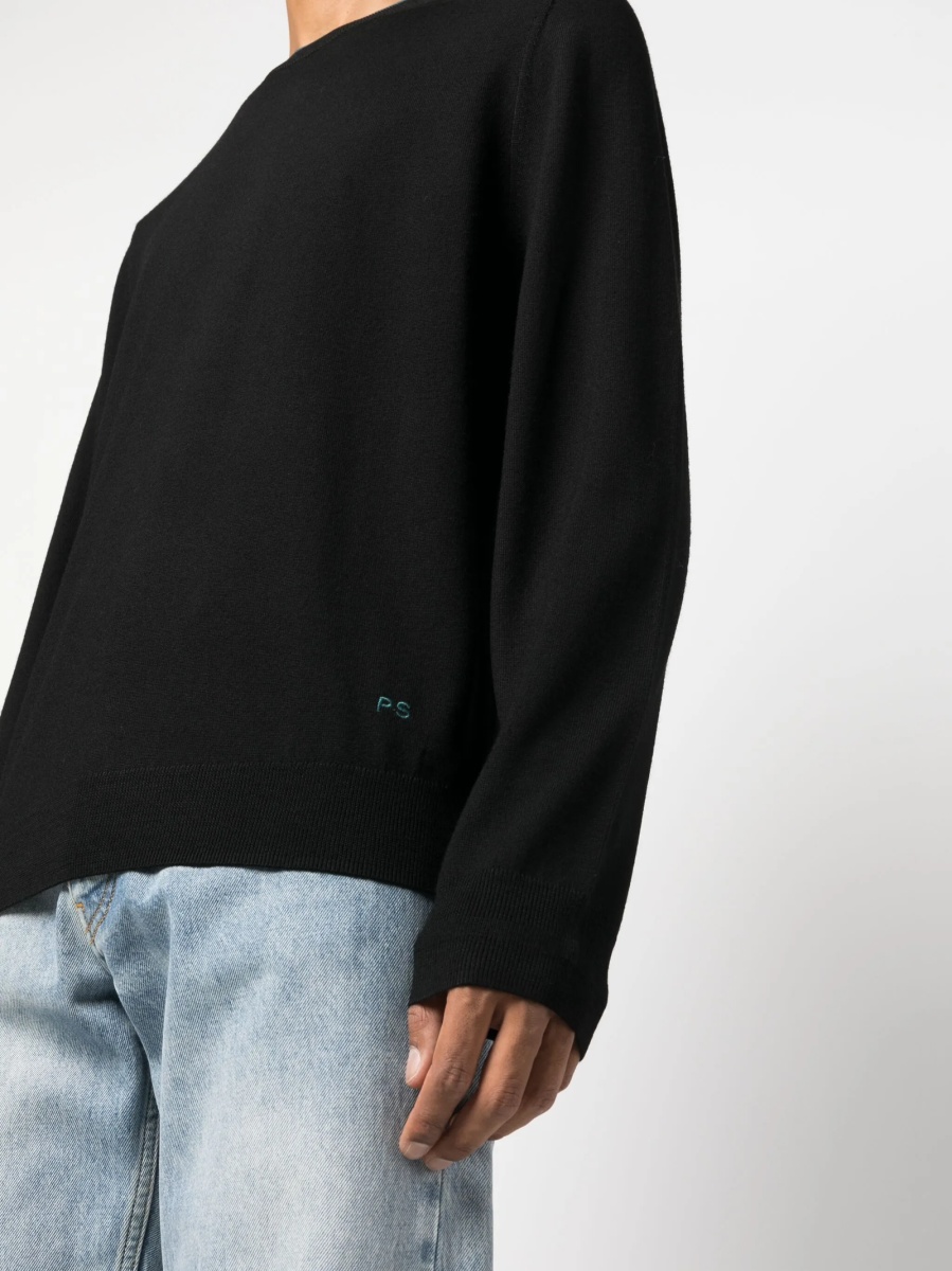 Pulover tricotat Paul Smith negru - Img 5