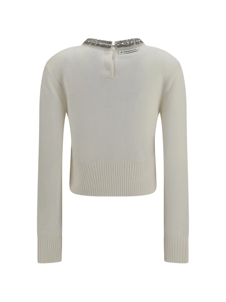 Pulover tricotat Pinko neutru - Img 2
