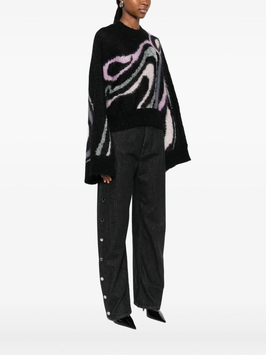 Pulover tricotat PUCCI negru - Img 3