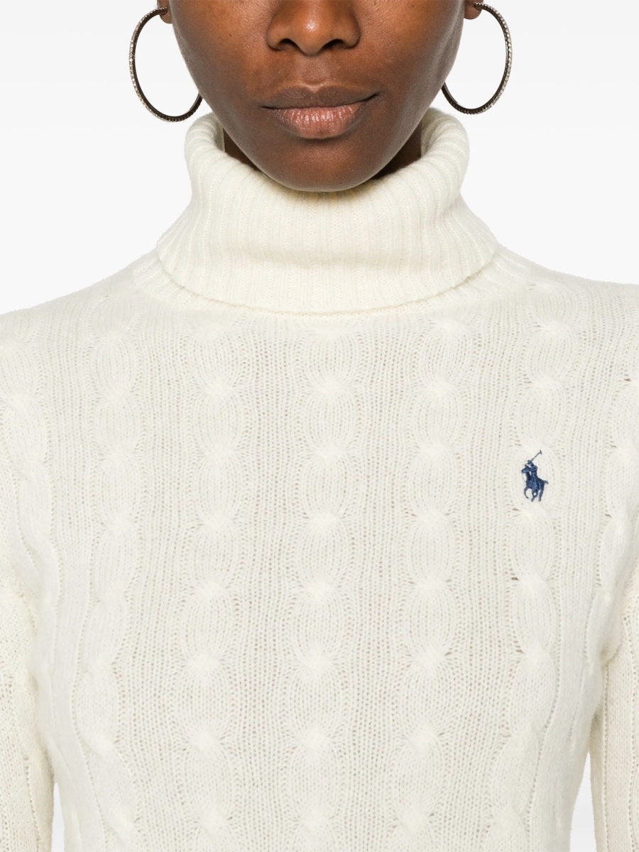 Pulover tricotat Ralph Lauren alb - Img 5