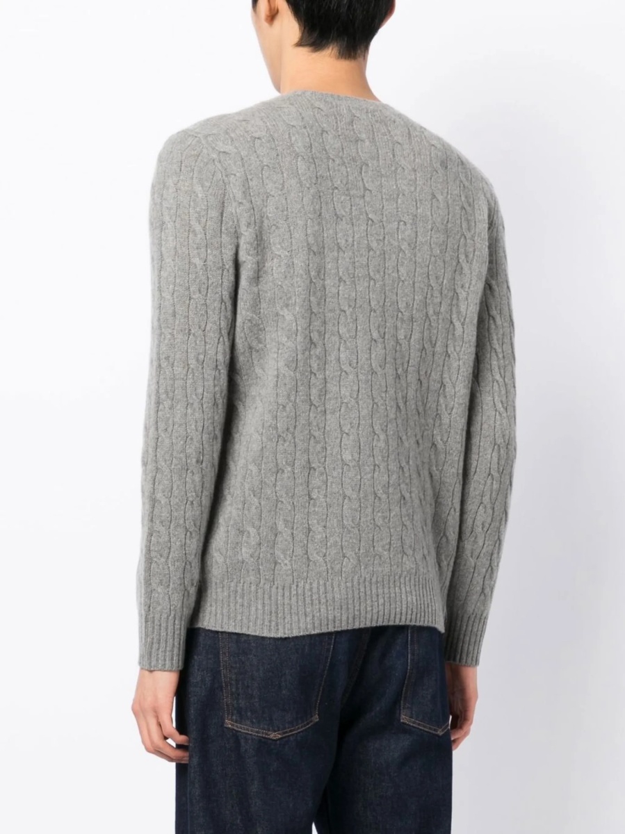 Pulover tricotat Ralph Lauren gri - Img 4