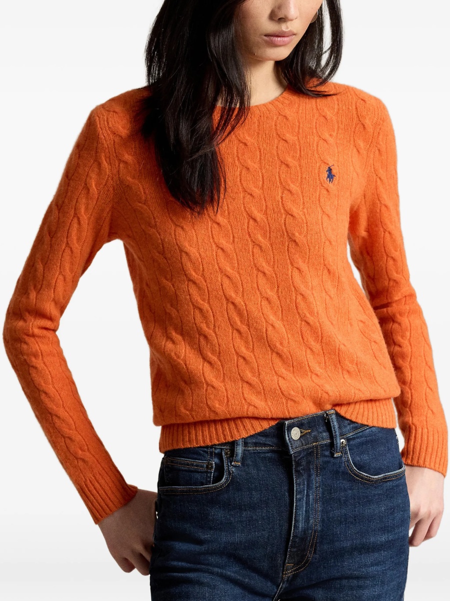 Pulover tricotat Ralph Lauren portocaliu - Img 3