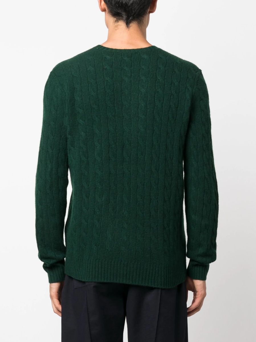Pulover tricotat Ralph Lauren verde - Img 4