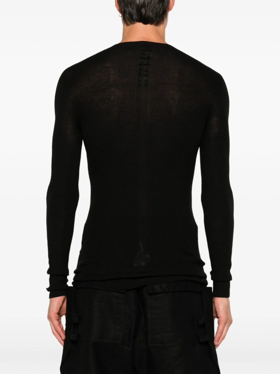 Pulover tricotat Rick Owens negru - Img 4