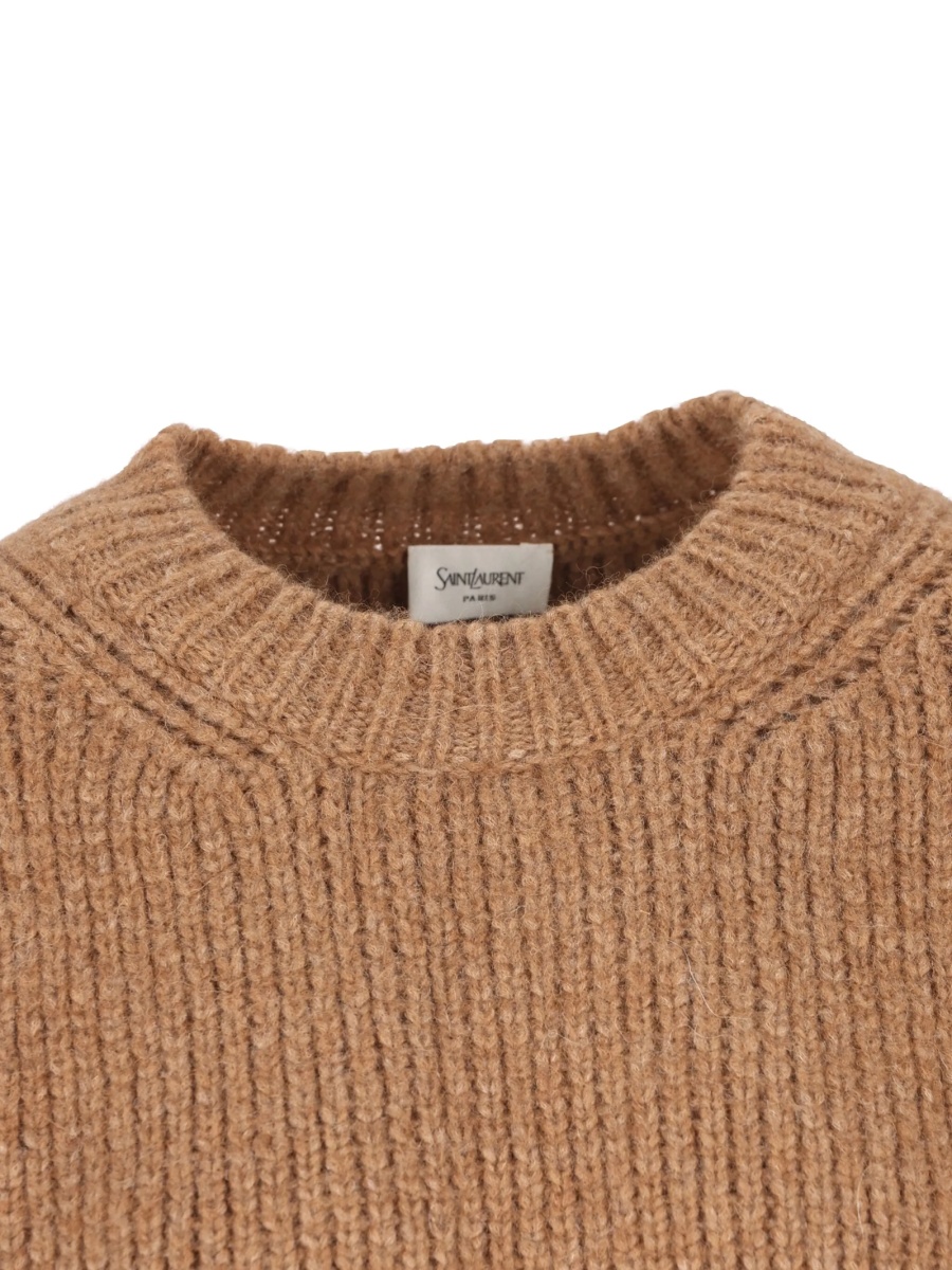 Pulover tricotat Saint Laurent maro - Img 4