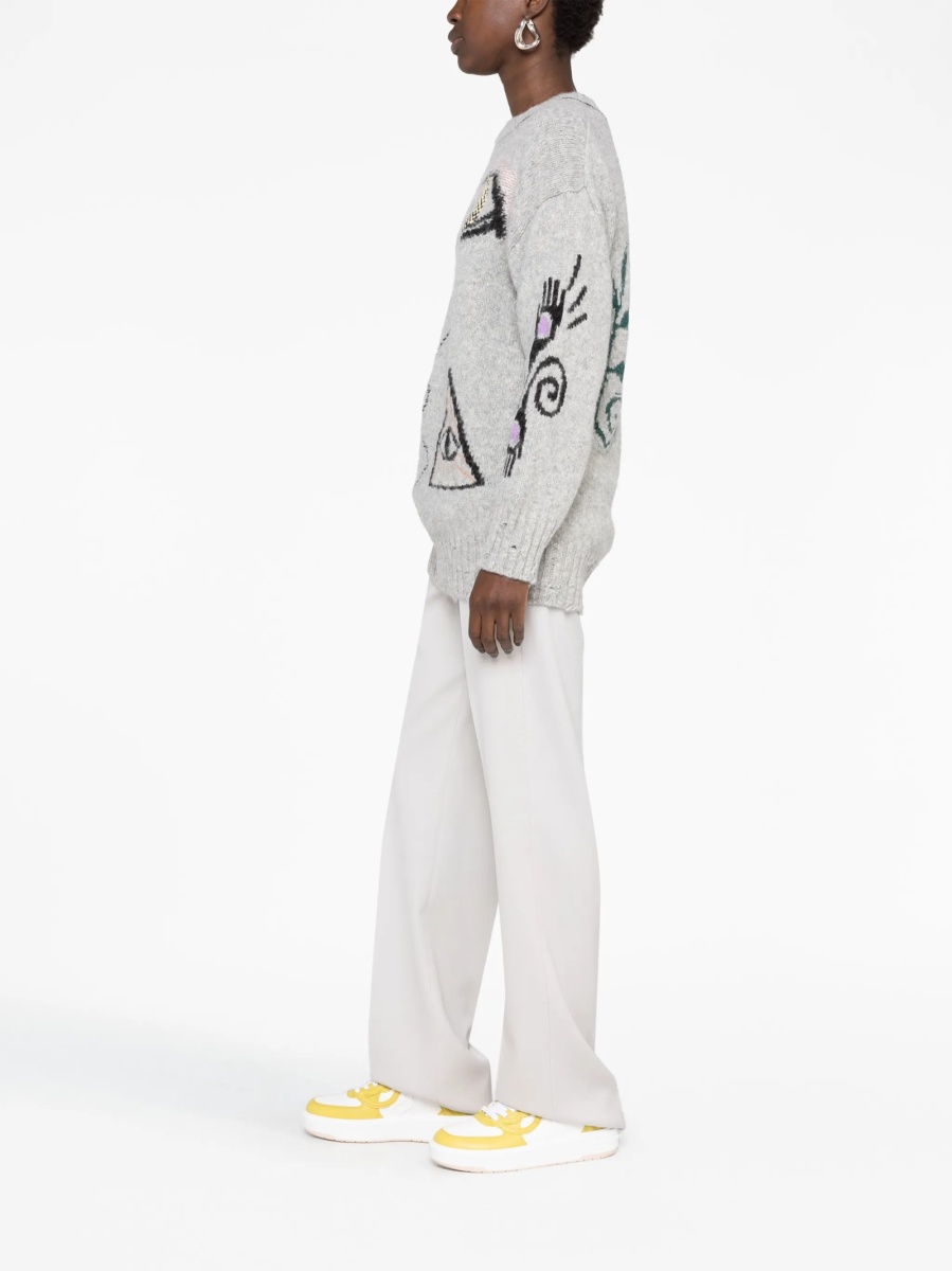 Pulover tricotat Stella McCartney gri - Img 4